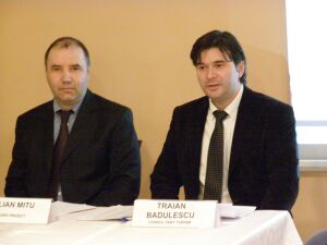 Stelian Mitu - Manager Proiect (dreapta), Traian Bădulescu (stânga)