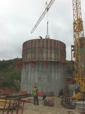 Sisteme de cofraje complexe utilizate la statia de epurare Slatina