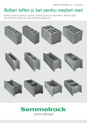 Calitate si sustinere cu boltari Semmelrock Stein+Design