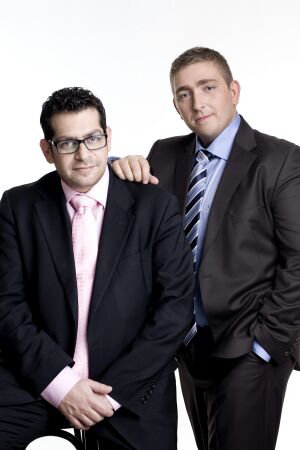 Nimrod Zvik, directorul de marketing Be Igloo (stânga) şi Bjorn Hauge, directorul România Invest(dreapta)