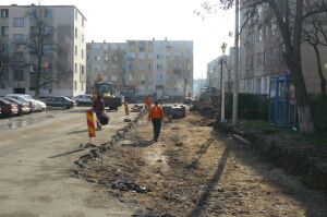 lucrări pe străzile din Oradea