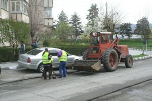 Lucrări pe străzile din Râmnicu Vâlcea